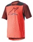 Alpinestars Drop 6 V2 MTB Fietsshirt Korte Mouwen Rood/Roze/Zwart Heren
