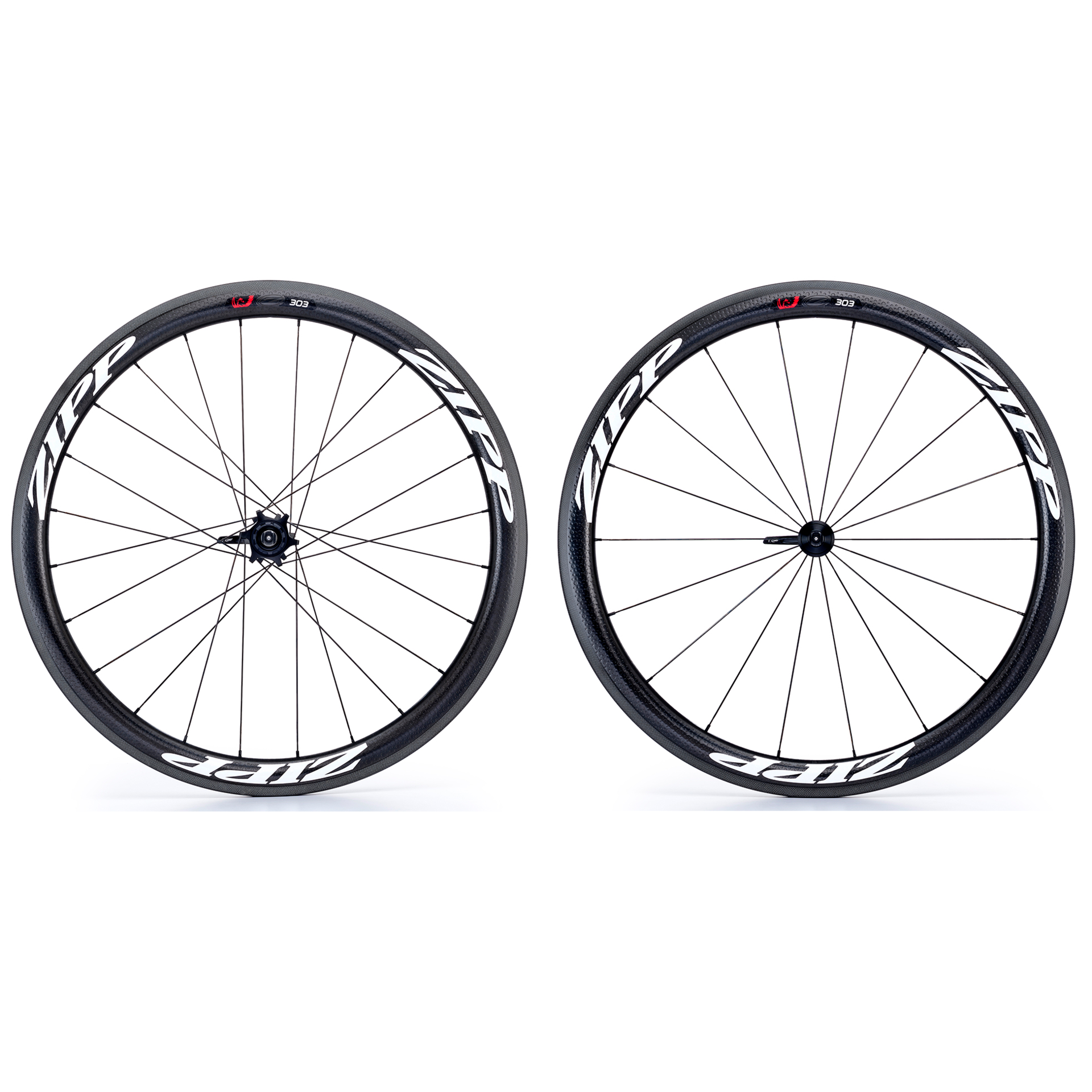 Tweedekans Zipp 303 Firecrest Carbon Clincher Wielset Zwart/Wit