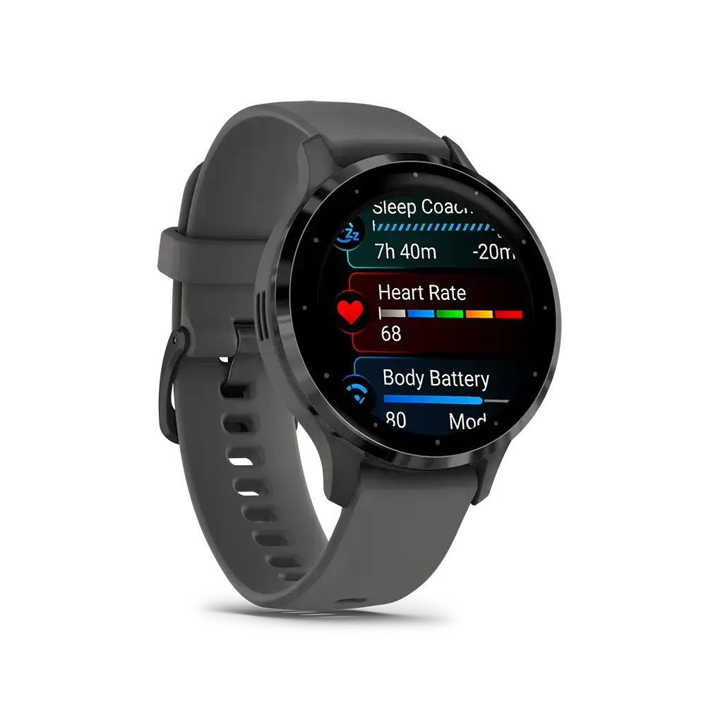Tweedekans Garmin Venu 3S Wi-Fi GPS Sporthorloge Donkergrijs