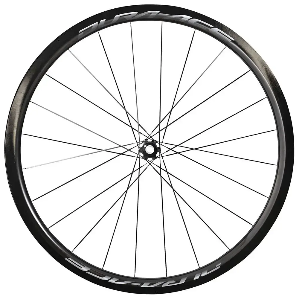 TWEEDEKANS Shimano  DURA-ACE R9170 C40 TU Carbon Disc Voorwiel 12mm Steekas (2)