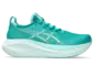 Tweedekans Asics Gel-Nimbus 27 Hardloopschoenen Groen/Wit Dames Maat 39