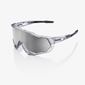 100% Speedtrap Sport Zonnebril Mat Crystal Grijs HiPER Silver Mirror Lens