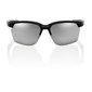 100% Sportcoupe Sport Zonnebril Mat Zwart met HiPER Zilver Mirror Lens