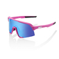 100% S3 Sport Zonnebril Matte Roze HiPER Multilayer Mirror Blauw Lens