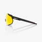 100% Racetrap Sport Zonnebril Zwart met HiPER Red Multilayer Mirror Lens