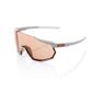 100% Racetrap Sport Zonnebril Soft Tact Stone Grijs met HiPER Coral Lens