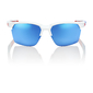100% Sportcoupe Sport Zonnebril Polished Wit met Hiper Lens