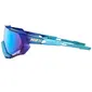 100% Speedtrap Sport Zonnebril Metallic Into the Fade met Blue Topaz Mu