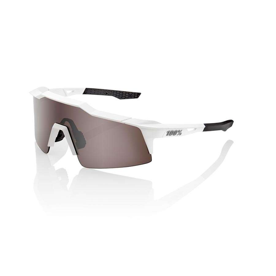 100% Speedcraft SL Sport Zonnebril Mat Wit met HiPER Silver Mirror
