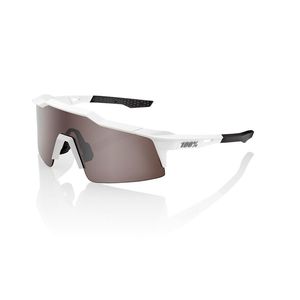 100% Speedcraft SL Sport Zonnebril Mat Wit met HiPER Silver Mirror