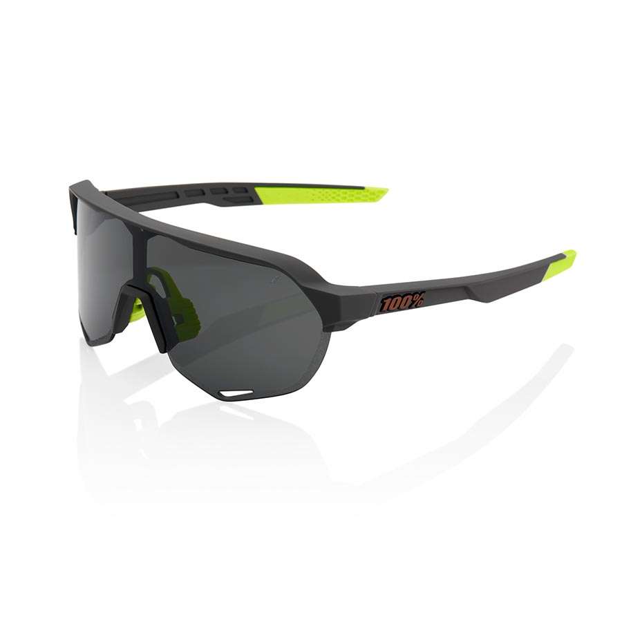 100% S2 Sport Zonnebril Soft Tact Cool Grijs met Smoke Lens