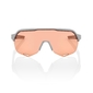 100% S2 Sport Zonnebril Soft Tact Stone Grijs met HiPER Coral