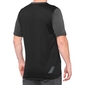 100% Ridecamp MTB Fietsshirt Korte Mouwen Grijs/Zwart Heren