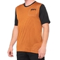 100% Ridecamp MTB Fietsshirt Korte Mouwen Oranje/Zwart Heren