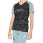 100% Airmatic MTB Fietsshirt Korte Mouwen Zwart/Blauw Dames