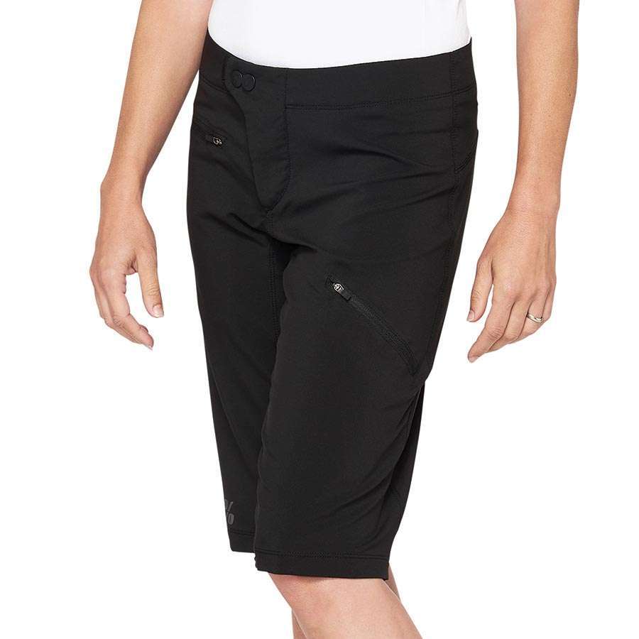 100% Ridecamp MTB Fietsbroek Kort Zwart Dames