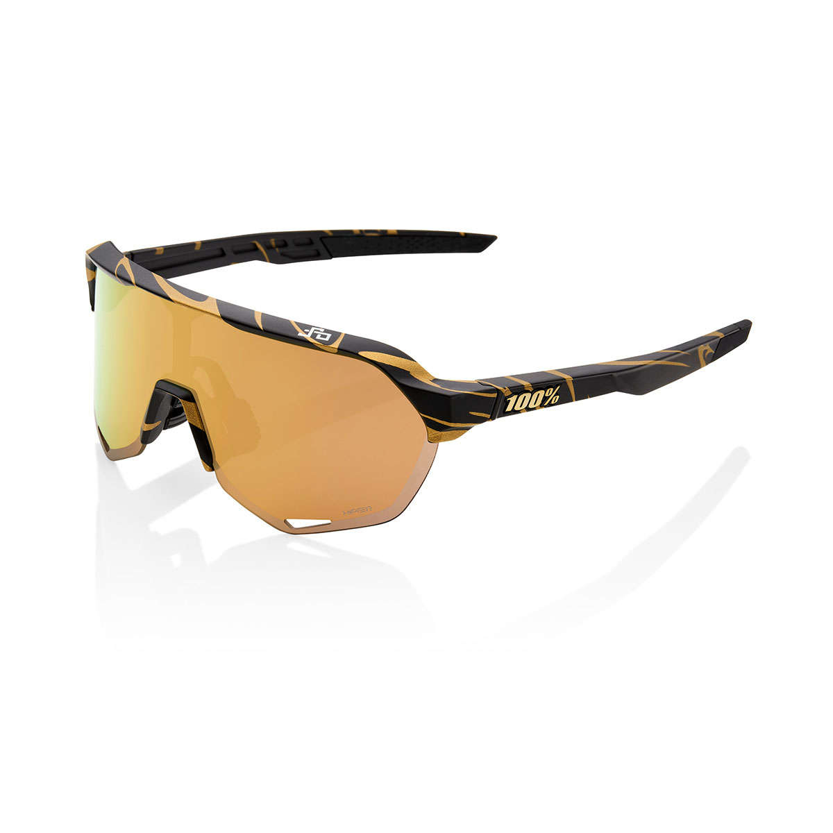 100% S2 Peter Sagan LE Sport Zonnebril Metallic Gold Flake met