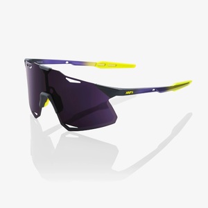 100% Hypercraft Sport Zonnebril Mat Metallic Digital Brights met Dark Purpl