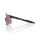 100% Hypercraft Sport Zonnebril Glanzend Zwart met HiPER Silver Mirror Lens