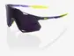 100% Hypercraft XS Sport Zonnebril Mat Metallic Digital Brights met Dark Pu
