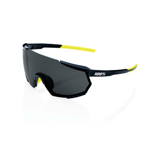 100% Racetrap 3.0 Glanzend Zwart met Smoke Lens