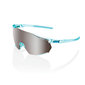 100% Racetrap 3.0 Mint Blauw met HiPER Silver Mirror Lens