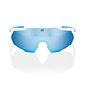 100% Racetrap 3.0 Movistar Team Wit met HiPER Blue Multilayer Mirror Lens