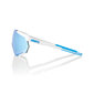 100% Racetrap 3.0 Movistar Team Wit met HiPER Blue Multilayer Mirror Lens