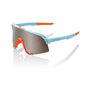 100% S3 Sport Zonnebril Lichtblauw/Oranje met HiPER Silver Mirror Lens