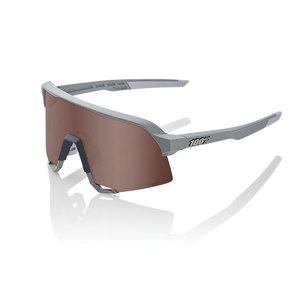 100% S3 Sport Zonnebril Grijs met HiPER Crimson Silver Mirror Lens