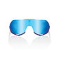100% S2 Sport Zonnebril Movistar Team Wit met HiPER Blue Multilayer Mirror