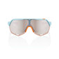 100% S2 Sport Zonnebril Lichtblauw/Oranje met HiPER Silver Mirror Lens