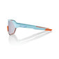 100% S2 Sport Zonnebril Lichtblauw/Oranje met HiPER Silver Mirror Lens