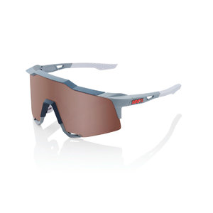 100% Speedcraft Sport Zonnebril Grijs met HiPER Crimson Silver Mirror Lens