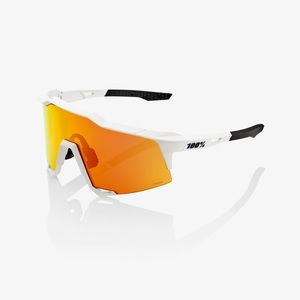 100% Speedcraft Sport Zonnebril Wit met HiPER Red Multilayer Mirror Lens