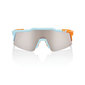 100% Speedcraft SL Sport Zonnebril Lichtblauw/Oranje met HiPER Silver Mirro
