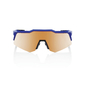 100% Speedcraft XS Sport Zonnebril Glanzend Kobalt Blauw met HiPER Copper M