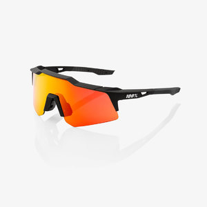 100% Speedcraft XS Sport Zonnebril Zwart met HiPER Red Multilayer Mirror Le