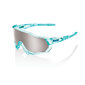 100% Speedtrap Sport Zonnebril Mint Blauw met HiPER Silver Mirror Lens