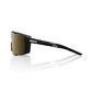 100% Eastcraft Sport Zonnebril Zwart met Soft Gold Mirror Lens