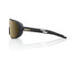100% Westcraft Sport Zonnebril Zwart met Soft Gold Mirror Lens