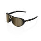100% Westcraft Sport Zonnebril Zwart met Soft Gold Mirror Lens