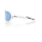 100% Westcraft Sport Zonnebril Wit met HiPER Blue Multilayer Mirror Lens