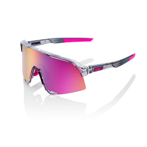 100% S3 Sport Zonnebril Grijs Met Purple Multilayer Mirror Lens