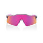 100% Speedcraft SL Sport Zonnebril Grijs Met Purple Multilayer Mirror Lens