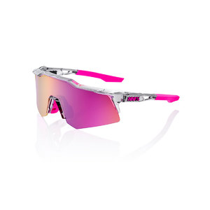 100% Speedcraft XS Sport Zonnebril Grijs Met Purple Multilayer Mirror Lens
