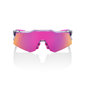 100% Speedcraft XS Sport Zonnebril Grijs Met Purple Multilayer Mirror Lens