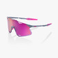 100% Hypercraft Sport Zonnebril Lichtgrijs Met Purple Multilayer Mirror Len