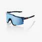 100% Speedcraft Sport Zonnebril Zwart met HiPER Blue Multilayer Mirror Lens