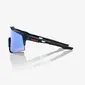 100% Speedcraft Sport Zonnebril Zwart met HiPER Blue Multilayer Mirror Lens